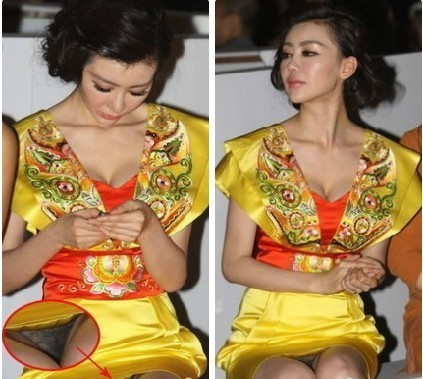 巩新亮低胸大泄春光