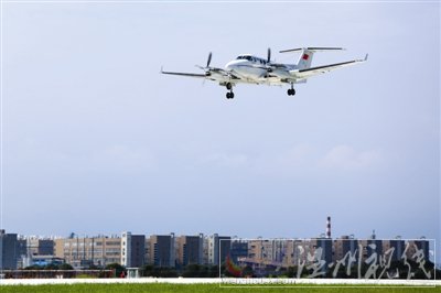 龙湾国际机场新跑道通过校验