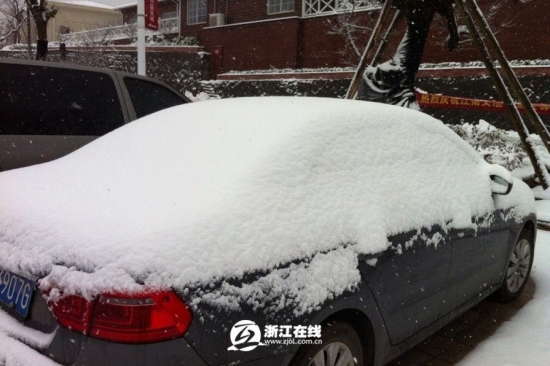 浙江下雪了，2013年冬季浙江湖州安吉第一场雪