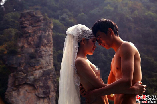 张家界裸*婚纱照