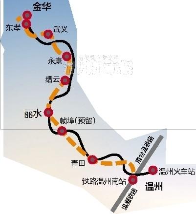 新金温铁路可能年度开通，温州到金华动车只需1小时。