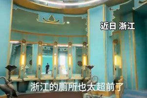 浙江湖州景区厕所高度还原玉虚宫引惊叹