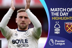 英超联赛亮点：诺丁汉森林0-3西汉姆联