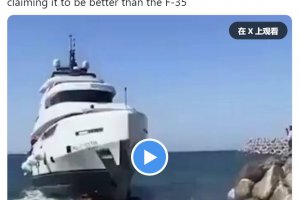 价值100万美元的豪华游艇首航沉没