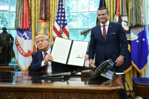 特朗普签署命令将国防部更名为战争部