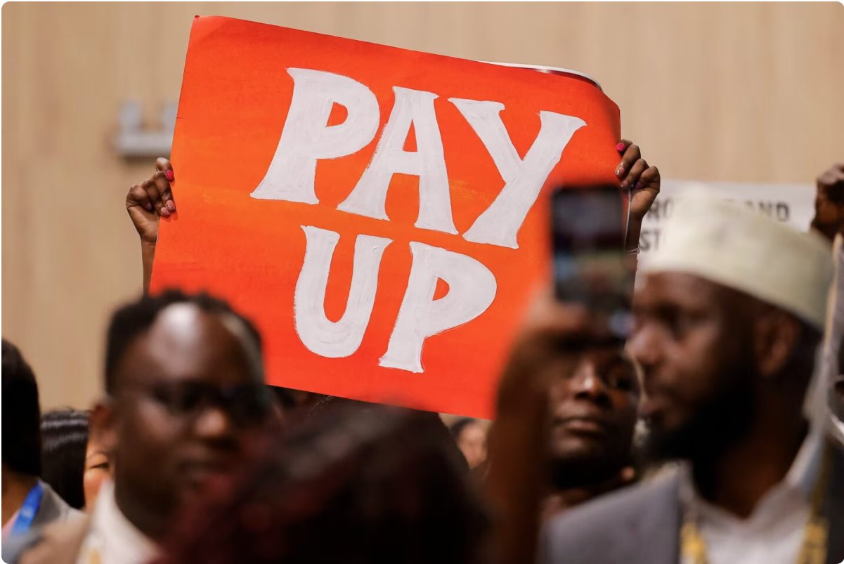 在阿塞拜疆巴库举行的联合国气候变化大会(COP29)上