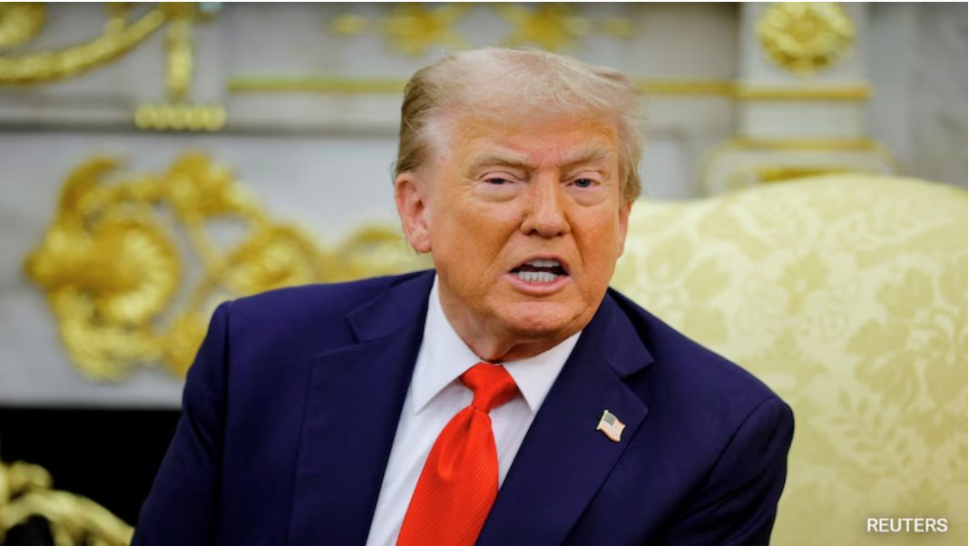 特朗普表示，他对印度购买俄罗斯石油实施了二级制裁。