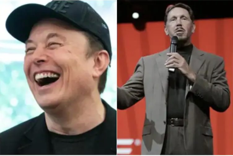 伊隆·马斯克和甲骨文联合创始人拉里·埃里森